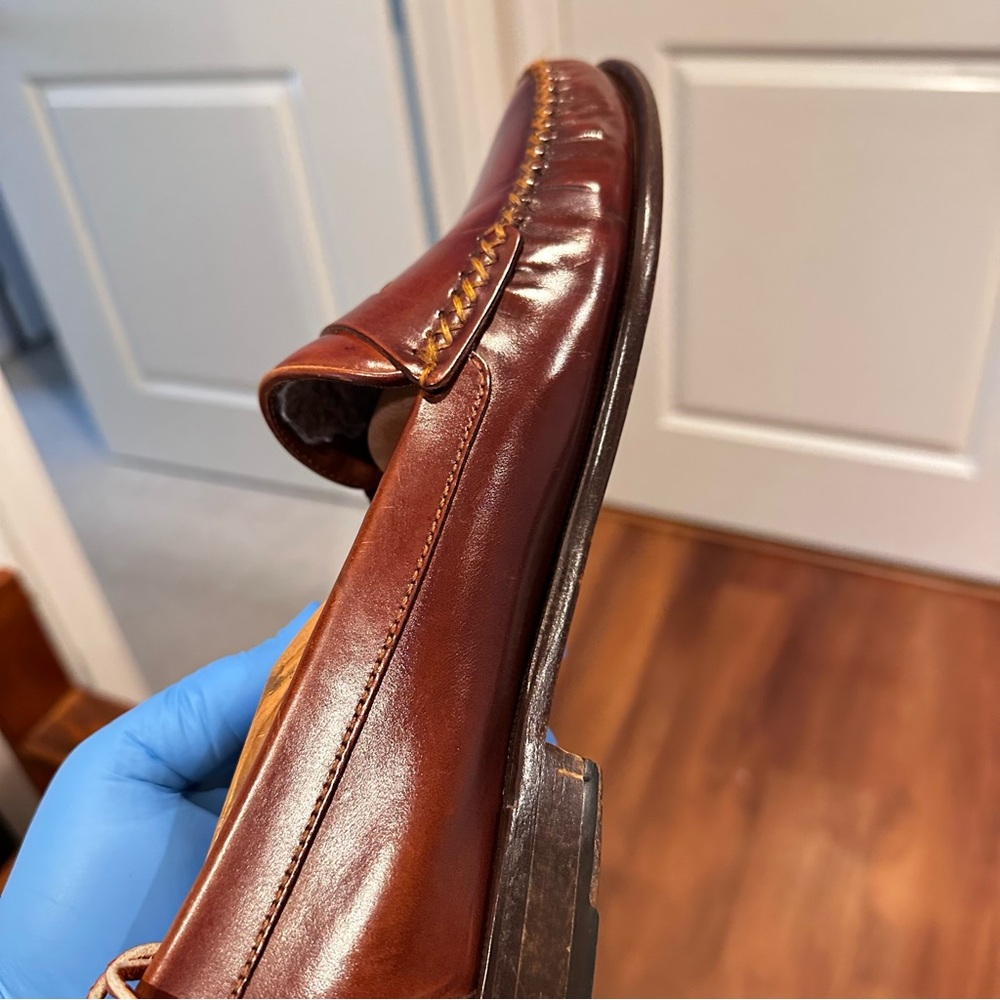Nordstrom Men's Brown Leather Penny Loafers - Picture 11 of 14